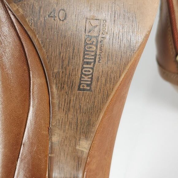 Pikolinos Women's Java EU40 US9-9,5 Black Cutouts Back Zip Caged Sandals Shoes - Picture 11 of 16